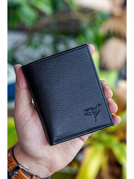 BAGmori Skórzany portfel w kolorze czarnym - 8 x 10 x 2 cm rozmiar: onesize. Czarne portfele męskie BAGmori, bez wzorów, z materiału. Za 86.99 zł.