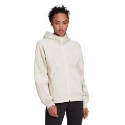 Bluza damska Adidas Sportswear Studio Lounge Fleece Hooded Full-Zip Hoodie. Brązowe bluzy bez kaptura damskie Adidas, s, z bawełny. Za 312.00 zł.