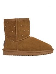 Pepe Jeans FOOTWEAR Skórzane botki zimowe w kolorze jasnobrązowym rozmiar: 40. Brązowe botki damskie Pepe Jeans FOOTWEAR, na zimę, z jeansu, bez obcasa, bez zapięcia. Za 177.32 zł.