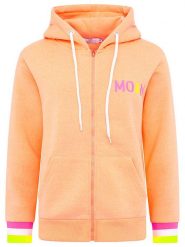 Zwillingsherz Bluza "MoinZH" w kolorze różowo-brzoskwiniowym rozmiar: L. Pomarańczowe bluzy z kapturem damskie Zwillingsherz, l. Za 202.03 zł.