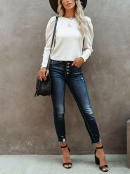 LA Angels Sweter w kolorze kremowym rozmiar: S. Brązowe swetry klasyczne damskie LA Angels, s, bez kołnierzyka. Za 143.56 zł.