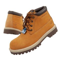 Buty Skechers 205274/WTN brązowe. Brązowe buty sportowe na co dzień męskie na zimę, ze skóry, bez zapięcia. Za 518.78 zł.