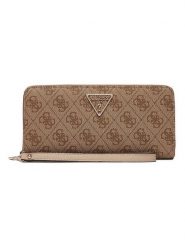 Guess Portfel w kolorze jasnobrązowym - 8 x 12 x 2 cm rozmiar: onesize. Brązowe portfele damskie Guess, z aplikacjami, z materiału. Za 259.13 zł.