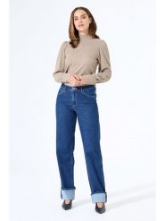 Garcia Bluzka w kolorze szarobrązowym rozmiar: XS. Szare bluzki damskie Garcia, xs, bez wzorów, z koronki, bez kołnierzyka, bez ramiączek. Za 83.03 zł.