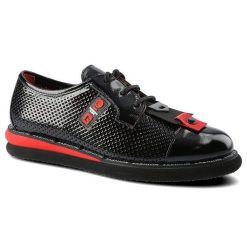 Półbuty damskie Lanqier, wykonane z materiału o gładkiej powierzchni z perforacjami z klasycznym sznurowaniem gumowym noskiem, czarne, 46C2340. Białe półbuty damskie Lanqier, z aplikacjami, z gumy, klasyczne, bez obcasa. Za 279.00 zł.