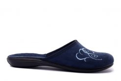 INBLU NC-5B 004 granatowy, kapcie damskie. Niebieskie kapcie damskie Inblu, z tkaniny. Za 59.99 zł.