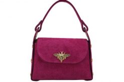 Listonoszka skórzana BARBERINI'S fuksja 957-14. Czerwone shopper bag damskie Barberinis, bez wzorów, ze skóry, do ręki, zamszowe, bez dodatków. Za 179.99 zł.