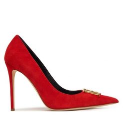 Szpilki Elisabetta Franchi. Czerwone szpilki Elisabetta Franchi, bez wzorów, bez obcasa. Za 3,079.00 zł.