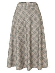 More & More Spódnica w kolorze beżowo-szarym rozmiar: 40. Brązowe spódniczki damskie MORE & MORE, bez wzorów, z tkaniny, midi, rozkloszowane. Za 134.85 zł.