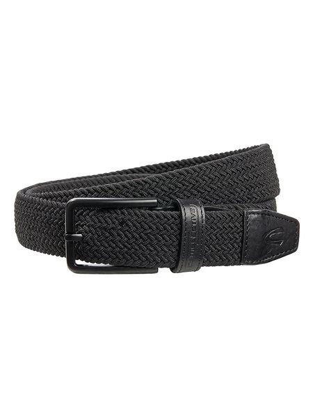 Camel Active Pasek w kolorze czarno-antracytowym rozmiar: S. Czarne paski męskie Camel Active, bez wzorów, z materiału. Za 69.99 zł.