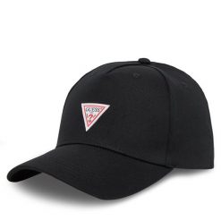 Czapka z daszkiem Guess. Czarne czapki męskie Guess, z aplikacjami. Za 79.99 zł.