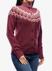 Bluza damska Fjallraven Ovik Knit Cardigan. Czerwone bluzy z kapturem damskie Fjällräven, na zimę, uniwersalny, z dzianiny. Za 629.99 zł.