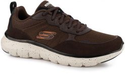Męskie buty sportowe sneakersy brązowe Flex-Lite SKECHERS FLEX ADVANTAGE 5.0. Brązowe buty sportowe na co dzień męskie Skechers, z materiału, bez zapięcia, na fitness i siłownię. Za 225.00 zł.