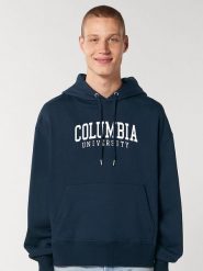 American Universities Bluza "Colombia University" w kolorze granatowym rozmiar: L. Niebieskie bluzy z kapturem męskie American Universities, l. Za 105.38 zł.