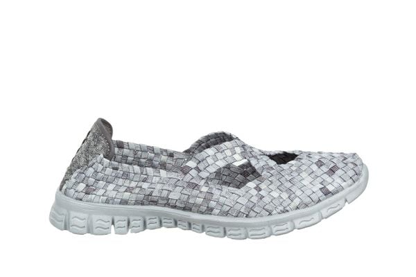 Półbuty Rock Carioca X Bluewhale 032050, Szary, Materiał - 38. Szare półbuty damskie Rock Spring, bez wzorów, z materiału, rockowe, bez obcasa. W wyprzedaży za 164.99 zł.