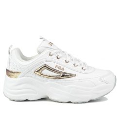 Buty damskie sportowe sneakersy Fila SKYE ZP WMN. Białe buty sportowe na co dzień damskie Fila, bez wzorów, z dresówki, trekkingowe. Za 228.00 zł.