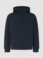 Pepe Jeans Kurtka pikowana "Tomek" w kolorze granatowym rozmiar: XL. Niebieskie kurtki męskie Pepe Jeans, xl, bez wzorów, z jeansu, bez kaptura. Za 348.08 zł.