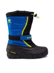 Sorel Śniegowce Youth Flurry NY1965 Granatowy. Niebieskie buty zimowe chłopięce Sorel, z materiału. Za 349.99 zł.