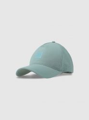 4F Czapka z daszkiem strapback uniseks - turkusowa L/XL. Niebieskie czapki z daszkiem damskie 4f, bez wzorów, z syntetyku. W wyprzedaży za 59.99 zł.