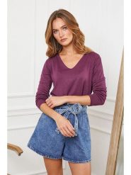 Joséfine Wełniany sweter "Abi" w kolorze fioletowym rozmiar: S. Różowe swetry klasyczne damskie Joséfine, s, z wełny, bez kołnierzyka. Za 108.99 zł.