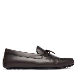 Mokasyny BOSS. Brązowe mokasyny męskie Boss. Za 899.99 zł.