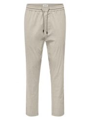 ONLY & SONS Spodnie chino "Onscapri" w kolorze beżowym rozmiar: L. Brązowe spodnie materiałowe męskie Only & Sons, bez wzorów. Za 96.14 zł.