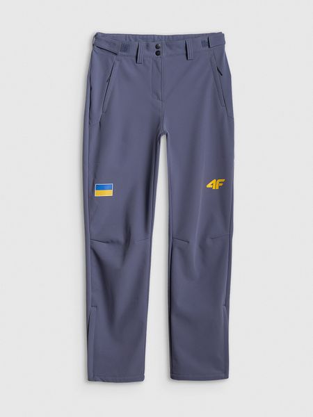 Milano-Cortina/Україна - Штани softshell мембрана 5000 жіночі - темно-сині. Kurtki softshell damskie 4f, l, bez wzorów, z softshellu, bez kaptura. Za 4,999.90 zł.