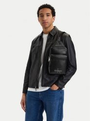 Calvin Klein Saszetka Bold Logo Webbing Sling LV04D3449G Czarny. Czarne saszetki męskie CALVIN KLEIN, ze skóry. Za 369.99 zł.