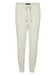 Vero Moda Spodnie w kolorze kremowym rozmiar: S/L30. Brązowe spodnie materiałowe damskie Vero Moda, bez wzorów, z materiału. Za 48.39 zł.