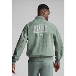 Męska kurtka bomber PUMA Class PUMA Green Moon. Zielone kurtki treningowe męskie Puma, l, bez wzorów, z gumy, trekkingowe. W wyprzedaży za 184.00 zł.