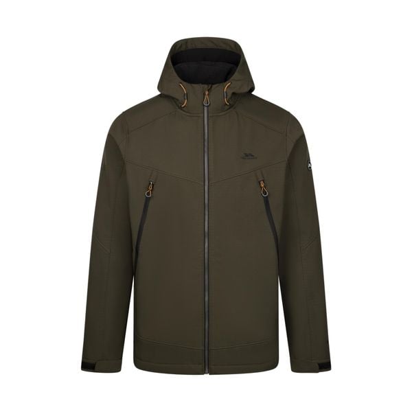 Trespass Hubbard - Męska kurtka softshell Dark Vine. Zielone kurtki softshell damskie Trespass, m, z aplikacjami, z gumy, bez kaptura. Za 438.99 zł.