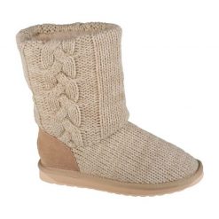 Buty, kapcie Emu Australia Bartle W13142-MACA beżowy. Brązowe kapcie damskie z gumy. Za 881.27 zł.