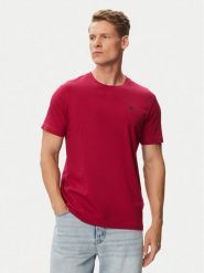 Beverly Hills Polo Club T-Shirt P-SS26M-TS41740 Bordowy Regular Fit. Czerwone koszulki polo męskie Beverly Hills Polo Club, m, bez wzorów, z bawełny, bez ramiączek. Za 149.99 zł.