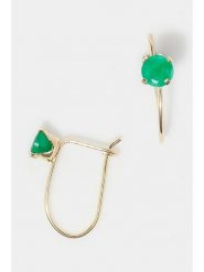 L instant d Or Złote kolczyki "Emeraude envoutant" ze szmaragdami rozmiar: onesize. Zielone kolczyki damskie L instant d Or, z szmaragdem, złote. Za 457.95 zł.