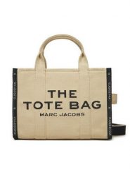 Marc Jacobs Torebka The Jacquard Medium Tote Bag M0017027 Beżowy. Brązowe torebki klasyczne damskie MARC JACOBS, bez wzorów, z materiału, bez dodatków. Za 1,379.00 zł.