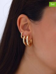 Nakkash Pozłacane kolczyki-kreole (3 szt.) rozmiar: onesize. Żółte kolczyki damskie Nakkash, pozłacane. Za 109.00 zł.