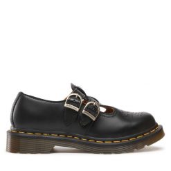 Półbuty Dr. Martens. Czarne półbuty damskie Dr. Martens, bez wzorów, bez obcasa, na płaskiej podeszwie. Za 719.99 zł.