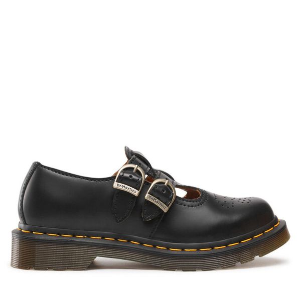 Półbuty Dr. Martens. Czarne półbuty damskie Dr. Martens, bez wzorów, bez obcasa, na płaskiej podeszwie. Za 719.99 zł.