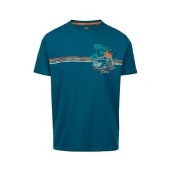 T-shirt męski Trespass Zama, krótki rękaw, L, niebieski. Brązowe t-shirty męskie Trespass, l, bez wzorów, z dzianiny, bez kołnierzyka. Za 174.99 zł.