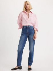Levi's Dżinsy "80s" - Mom fit - w kolorze niebieskim rozmiar: W23/L32. Niebieskie jeansy damskie Levi's, z podwyższonym stanem. Za 219.95 zł.