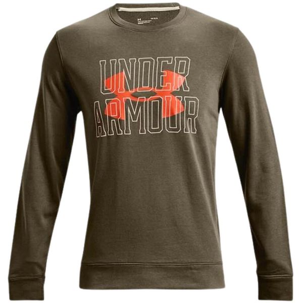 Bluza męska Under Armour UA Rival Terry Logo Crew. Zielone bluzy bez kaptura męskie Under Armour, m. Za 99.09 zł.