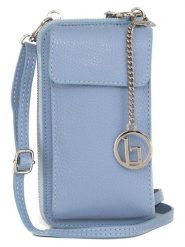 Lia Biassoni Skórzana torebka "Cerca" w kolorze błękitnym na telefon - 11 x 19 x 4 cm rozmiar: onesize. Niebieskie torebki klasyczne damskie Lia Biassoni, bez wzorów, z materiału, bez dodatków. Za 173.99 zł.