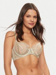 Hunkemöller Biustonosz z fiszbiną Sali 300079 Zielony. Zielone biustonosze Hunkemöller, bez wzorów, z syntetyku. Za 119.99 zł.