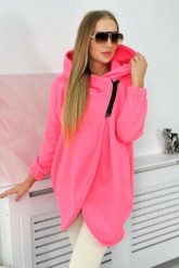 Bluza z krótkim suwakiem różowy neon. Czerwone bluzy z kapturem damskie KESI, l, z bawełny. Za 355.46 zł.