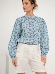 Josephine & Co Lniane szorty "Daan" w kolorze beżowym rozmiar: 38. Brązowe szorty damskie Josephine & Co, bez wzorów, ze lnu. Za 166.88 zł.