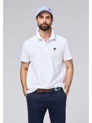 Polo Sylt Koszulka polo w kolorze białym rozmiar: 3XL. Białe bluzki damskie Polo Sylt, xl, bez wzorów, z bawełny, bez ramiączek. Za 118.56 zł.