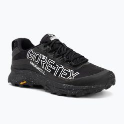 Buty turystyczne męskie Merrell Moab Speed GTX SE. Czarne buty trekkingowe męskie MERRELL, bez zapięcia, trekkingowe. Za 729.99 zł.