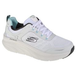 Buty sportowe Sneakersy damskie, Skechers D'Lux Walker. Białe buty sportowe na co dzień damskie Skechers, bez wzorów, z materiału, trekkingowe. Za 349.99 zł.