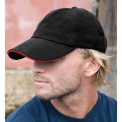 Czapka Core Unisex Adults Memphis Sandwich Peak. Białe czapki męskie RESULT, bez wzorów, z bawełny. Za 28.99 zł.