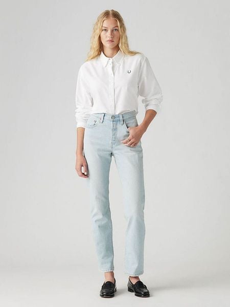 Levi's Dżinsy - Tapered fit - w kolorze błękitnym rozmiar: W27/L30. Niebieskie jeansy damskie Levi's, z podwyższonym stanem. Za 220.12 zł.